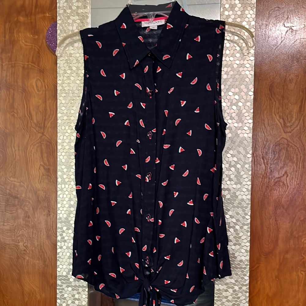 Westport sleeveless blouse.